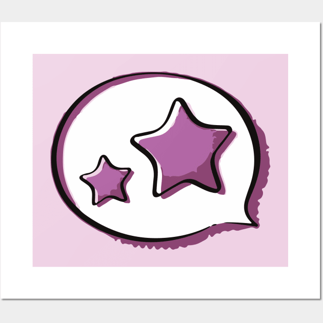 BTS butter star purple Wall Art by Oricca